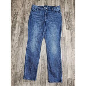 (3/$35) Old Navy Jeans Womens 16 Blue High-Rise Wow Straight Denim Classic